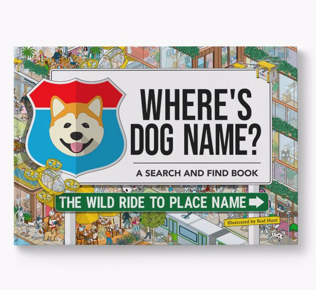 Personalised Akita Book: Where's Akita? Volume 3